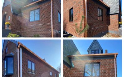 Copper Gutter and Leader Installation – Rumson, New Jersey