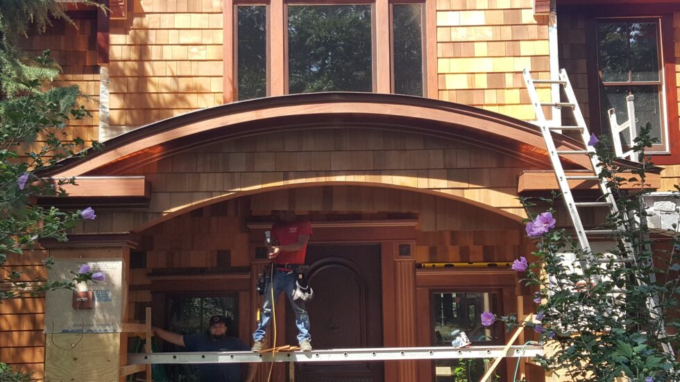 Real Cedar Shake Siding Installation Staten Island, New York