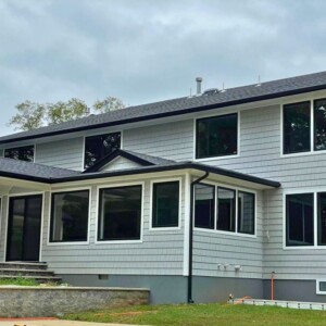 Vinyl Shake in the Color Sterling Gray with White and Black Trim