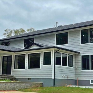 Vinyl Shake in the Color Sterling Gray with White and Black Trim